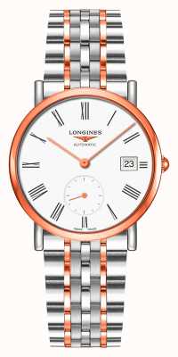 LONGINES Элегантная коллекция двухцветных часов с белым циферблатом L43125117