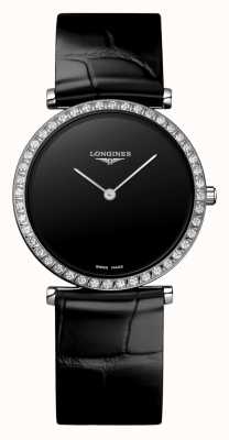 LONGINES La grande classique de longines черный циферблат с бриллиантовым безелем L45230502