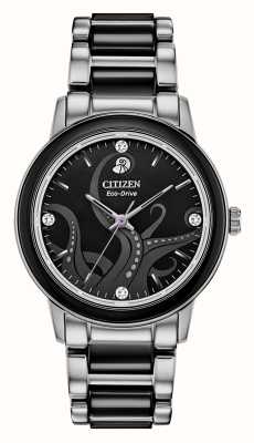 Citizen Диснеевские злодеи Урсула наручные часы Eco-Drive с бриллиантами EM0748-51W