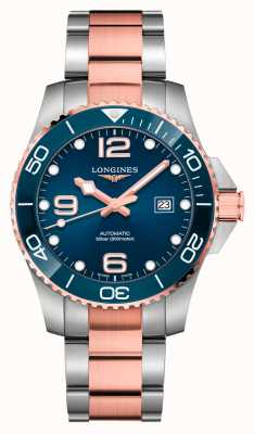 LONGINES Автоматические двухцветные часы Hydroconquest диаметром 43 мм с синим циферблатом L37823987