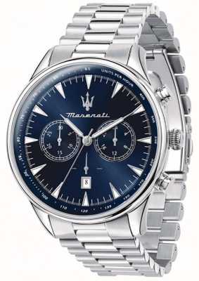 Maserati мужская традиция | синий циферблат хронографа | браслет из нержавеющей стали R8873646005