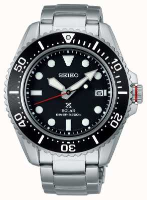 Seiko Мужские часы prospex 42,8 мм с солнечным сапфиром | черный циферблат | браслет из нержавеющей стали SNE589P1
