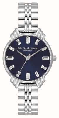 Olivia Burton женские | браслет из нержавеющей стали | синий циферблат OB16DC01
