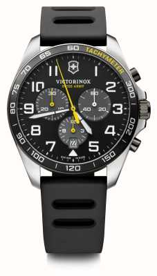 Victorinox Спортивные часы Fieldforce 42 м | черный циферблат | черная резина 241892