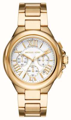 Michael Kors женские часы Camille с золотистым циферблатом и белым циферблатом MK7270