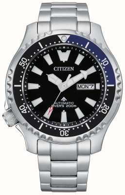 Citizen Мужские автоматические часы promaster diver с черным циферблатом NY0159-57E