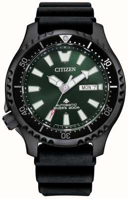 Citizen Мужские автоматические часы promaster для дайвинга с черным покрытием NY0155-07X