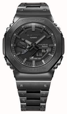 Casio Мужские часы g-shock bluetooth, полностью металлические, черные, на солнечной энергии, с браслетом GM-B2100BD-1AER