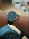 Customer picture of Kronaby Гибридные умные часы Sekel (41 мм), синий циферблат/черный итальянский кожаный ремешок S3758/1