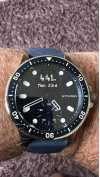 Customer picture of Withings Scanwatch Horizon - гибридные умные часы с синим гибридным циферблатом ЭКГ (43 мм)/нержавеющая сталь HWA09-MODEL 7-ALL-INT